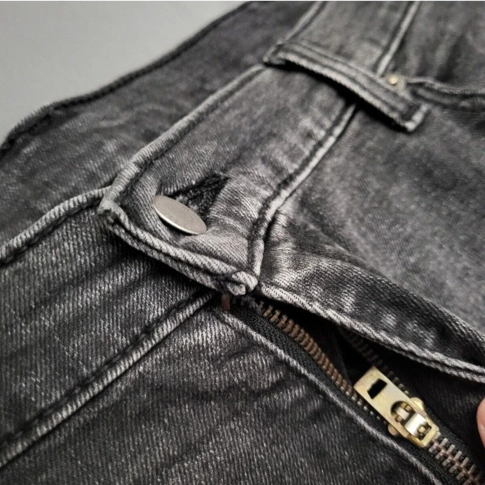 Levi's 541 Athletic Taper Jeans Mens 38x30 Faded Black Gray Stretch Denim 540196